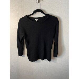 Halogen Cashmere black sweater with defect size xs